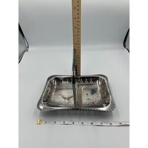 Vintage Brides Serving Basket Pierced Silver Plated EPNS Cheltenham England